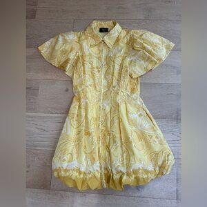 Vici Sunny Paisley Puff Dress